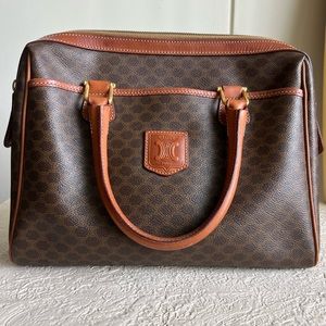 Vintage Celine canvas macadam handbag